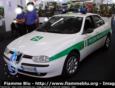 Alfa Romeo 156 I serie
Polizia Provinciale – Brescia
(ora Polizia Locale)
BV 995 VX

Parole chiave: Alfa-Romeo 156_Iserie Reas_2002