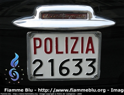 Alfa Romeo 1900 Super
Polizia di Stato
automezzo storico – 1957
Polizia 21633

Parole chiave: Milano_Sanremo veicoli_storici automezzi_storici Polizia Alfa_Romeo 1900_Super 1957 livrea_nera targa Polizia21633