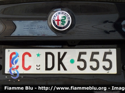 Alfa Romeo Nuova Giulia Quadrifoglio
Carabinieri
Nucleo Operativo e RadioMobile di Milano
CC DK 555

130° anniversario
Associazione Nazionale Carabinieri
Parole chiave: Alfa-Romeo Nuova_Giulia_Quadrifoglio CCDK555 130_ANC