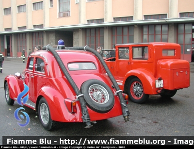 Bianchi S9
Vigili del Fuoco
Museo di Milano - Anno 1938
Autoveicolo civile requisito durante il periodo bellico, dopo l'installazione di una pompa centrifuga con addescamento a stantuffi ausiliari fu impiegata come vettura antincendio
VF 52001
Parole chiave: Bianchi S9 Museo_Milano VF52001