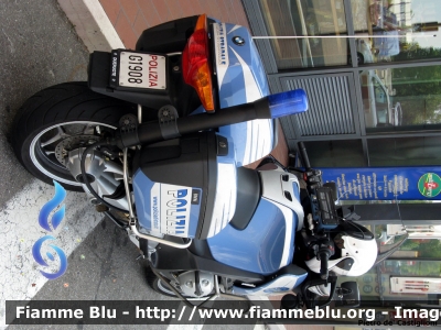 Bmw R1200RT III serie
Polizia di Stato
Polizia Stradale in servizio sulla Milano Serravalle Milano Tangenziali
Assegnata al Reparto di Intervento della Polizia Stradale (R.I.P.S.) di Milano Mecenate
Polizia G1908
Parole chiave: Bmw R1200RT_IIIserie PoliziaG1908