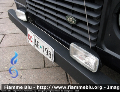 Land Rover Defender 90 SW
Carabinieri
III Battaglione "Lombardia"
particolare fissaggio cordino antenna
CC AE 198

Parole chiave: Land_Rover Defender_90_SW Carabinieri Milano protetto fuoristrada CCAE198 particolari griglie_protettive antenna ponte_radio