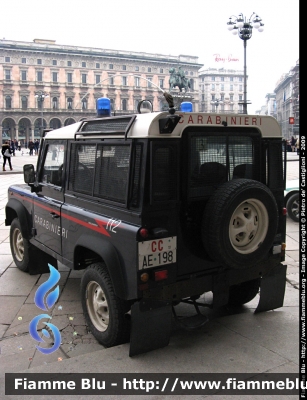 Land Rover Defender 90 SW
Carabinieri
III Battaglione "Lombardia"
CC AE 198

Parole chiave: Land_Rover Defender_90_SW Carabinieri Milano protetto fuoristrada CCAE198 particolari griglie_protettive antenna ponte_radio