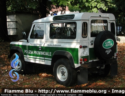 Land Rover Defender 90 SW
Polizia Provinciale – Brescia
(ora Polizia Locale)
Nucleo Ambientale
ZA 403 JJ

Parole chiave: Land-Rover Defender_90_SW