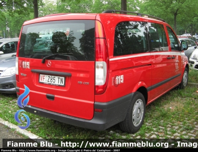 Mercedes-Benz Vito II serie
Vigili del Fuoco
Corpo Permanente di Trento
VF Z85 TN
Parole chiave: Mercedes-Benz Vito_IIserie VFZ85TN