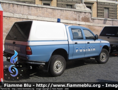 Mitsubishi L200 II serie
Polizia di Stato
C.N.E.S.
POLIZIA D5320
Parole chiave: Mitsubishi L200_IIserie PoliziaD5320 Festa_della_Polizia_2006