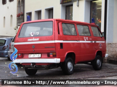 Volkswagen Transporter T3
Vigili del Fuoco
Unione Distrettuale Merano
Corpo Volontario di Maia Bassa (BZ)
Freiwillige Feuerwehr Untermais
VF 0F7 BZ
Parole chiave: Volkswagen Transporter_T3 VF0F7BZ