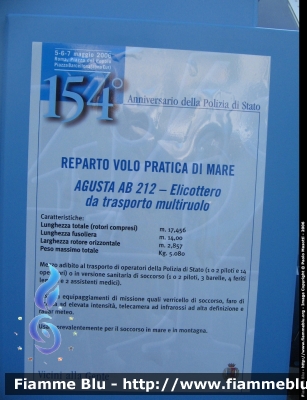 Scheda Descrittiva Agusta-Bell AB 212
Polizia di Stato
Servizio Aereo
Parole chiave: Agusta-Bell AB212 Elicottero Festa_della_Polizia_2006