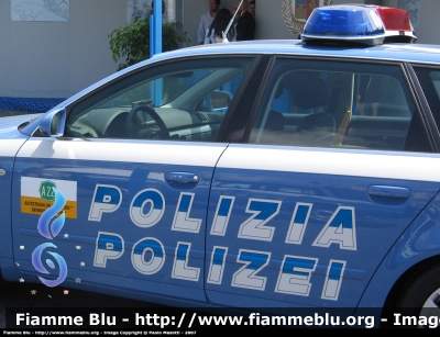 Audi A4 Avant IV Serie
Polizia di Stato
Polizia Stradale in Servizio sulla A22 Autostrada del Brennero S.p.A.
Particolare della Doppia Scritta e del Simbolo
POLIZIA F4686
Parole chiave: Audi A4 Avant_IVSerie PoliziaF4686 Festa_della_Polizia_2007