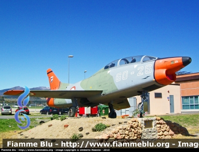 Fiat G-91 T
Aereonautica Militare
Monumento Gate Guardian Aeroporto Villanova d'Albenga
60-26
Parole chiave: Fiat G-91_T