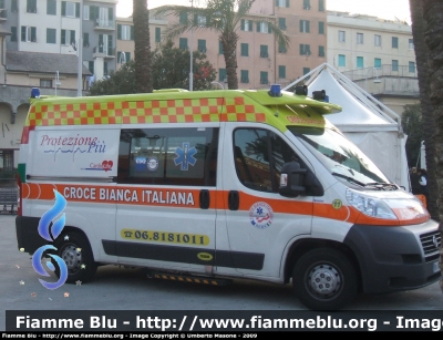 Fiat Ducato X250
Croce Bianca Italiana Roma
Allestita Odone
Parole chiave: Lazio (RM) Fiat Ducato_X250 118_Roma Ambulanza CB_Italiana