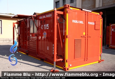 Container Scarrabile Unità di Decontaminazione Secondaria NBCR
Vigili del Fuoco
Comando Provinciale di Milano
Nucleo NBCR
