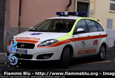 Fiat Nuova Croma II serie
118 Spezia Soccorso
ASL 5 Spezzino, postazione di La Spezia
Delta 1 - 5981
Allestita Mariani Fratelli
Parole chiave: Fiat Nuova_Croma_IIserie Automedica