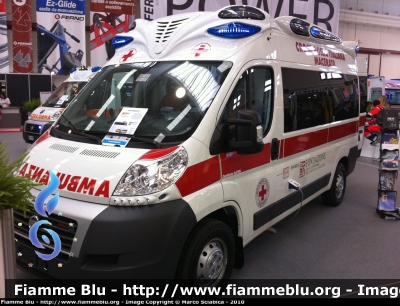 Fiat Ducato X250
Croce Rossa Italiana
Comitato Provinciale di Macerata
Allestimento Integra di Bollanti
In Esposizione al Reas 2010
Parole chiave: Marche (MC) Fiat Ducato_X250 Ambulanza Reas_2010