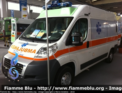 Fiat Ducato X250
Ambulanza Dimostrativa Allestitore Bell's Car
In Esposizione al Reas 2010
Parole chiave: Fiat Ducato_X250 Ambulanza Reas_2010