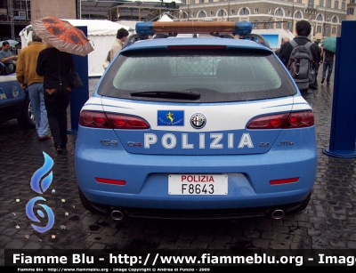 Alfa Romeo 159 Sportwagon Q4
Polizia di Stato
Polizia Stradale 
Polizia F8643
Parole chiave: Alfa_Romeo 159_Sportwagon PoliziaF8643