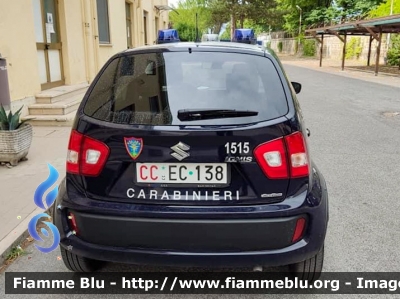 Suzuki Ignis III serie
Carabinieri
Comando Carabinieri Unità per la tutela Forestale, Ambientale e Agroalimentare
Allestimento Elevox
CC EC 138
Parole chiave: Suzuki Ignis_IIIserie CCEC138