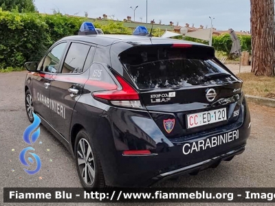 Nissan Leaf II serie
Carabinieri
Comando Carabinieri Unità per la tutela Forestale, Ambientale e Agroalimentare
allestimento Cita Seconda
CC ED 120
Parole chiave: Nissan Leaf_IIserie CCED120