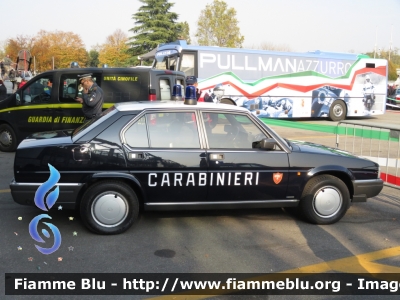 Alfa Romeo 90 Super 1.8
Carabinieri
Nucleo Operativo Radiomobile
Veicolo storico - 1988
EI 946 BT
Parole chiave: Alfa-Romeo 90 EI946BT