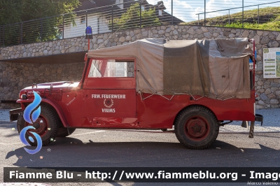 Fiat Campagnola I serie
Vigili del Fuoco
Unione Distrettuale Valle Isarco
Corpo Volontario di Fiumes (BZ)
Freiwillige Feuerwehr Viumes
VF 1RK BZ
Parole chiave: Fiat Campagnola_Iserie VF1RKBZ