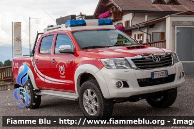 Toyota Hilux IV serie restyle
Vigili del Fuoco
Unione Distrettuale Valle Isarco
Corpo Volontario di Maranza (BZ)
Freiwillige Feuerwehr Meransen
Allestimento Kofler Fahrzeugbau
VF FW 3BE
Parole chiave: Toyota Hilux_IVserie_restyle VFFW3BE