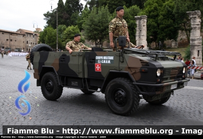 Iveco VM90
Esercito Italiano
Corpo Militare E.I. - S.M.O.M.
EI CI 915
Parole chiave: Iveco VM90 EICI915 Festa_Della_Repubblica_2009