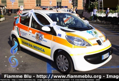 Peugeot 107
autoveicolo di soccorso avanzato in convenzione per il servizio di continuità territoriale con la ASL 4 Chiavarese - cod. regionale 4387 - cod. COPASS 76237
