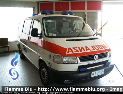 Volkswagen Transporter T4 Restyling
Repubblica di San Marino
118 San Marino Soccorso
F2345
Parole chiave: Volkswagen_Transporter_T4_118_San_Marino