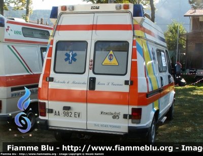 Fiat Ducato I serie II restyle
Misericordia di Rocca San Casciano
Allestita EDM
Parole chiave: Fiat Ducato_Iserie 118_ForlìCesena Ambulanza Misericordia_Rocca_San_Casciano