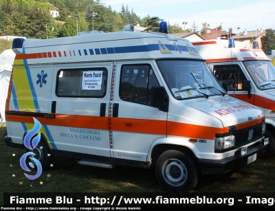 Fiat Ducato I serie II restyle
Misericordia di Rocca San Casciano
Allestita EDM
Parole chiave: Fiat Ducato_Iserie 118_ForlìCesena Ambulanza Misericordia_Rocca_San_Casciano