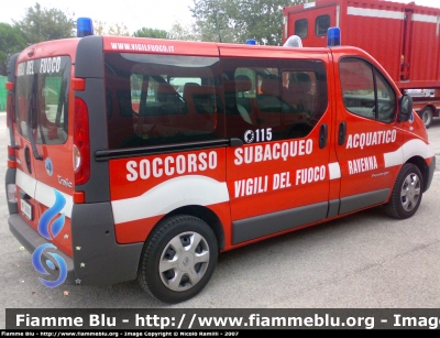 Renault Trafic III serie 
Vigili del Fuoco
Comando Provinciale di Ravenna
Nucleo Soccorso Subacqueo e Acquatico
VF 24551 
Parole chiave: Renault Trafic_IIIserie VF24551