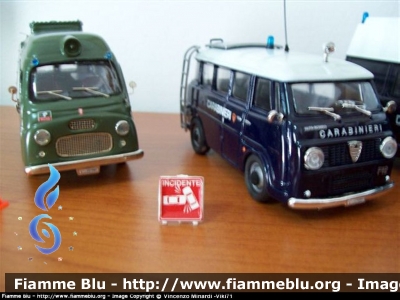 CARABINIERI Fiat 1100T e Alfa R. F12
Nucleo Radiomobile 3° Sezione Infortunistica Stradale C.do Legione - Territoriale
Parole chiave: Modellismo_Viki71