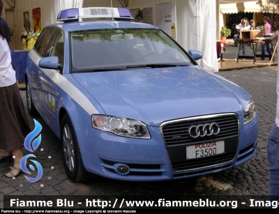 Audi A4 Avant IV serie
Polizia di Stato
Polizia Stradale in servizio sulla A22 Modena-Brennero
Autovettura appartenente alla prima fornitura
POLIZA F3500
Parole chiave: Audi A4_Avant_IVserie Polizia F3500