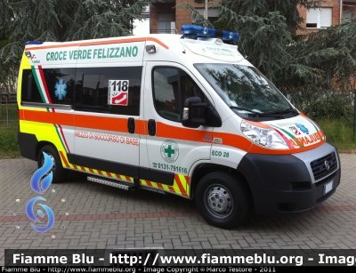 Fiat Ducato X250
Pubblica Assistenza Croce Verde Felizzano AL
ECO28
Allestita MAF
Anno 2011
Parole chiave: Piemonte (AL) Ambulanza Fiat Ducato_X250 Croce_Verde_Felizzano 