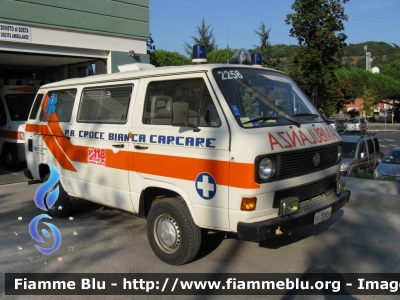 Volkswagen Transporter T3 Syncro
Pubblica Assistenza Croce Bianca Carcare
ambulanza allestita Mariani Fratelli
Parole chiave: Volkswagen Transporter_T3_Syncro Ambulanza