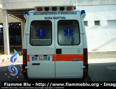 Fiat Ducato II serie 
Misericordia Massa Marittima
Allestita Alea 
Parole chiave: Fiat Ducato_IIserie 118_Grosseto Ambulanza Misericordia_Massa_Marittima