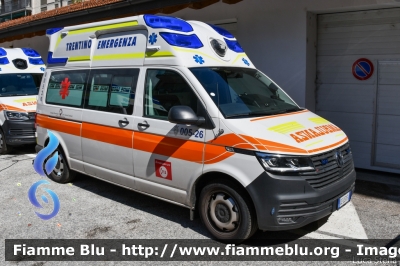 Volkswagen Transporter T6.1
A.P.S.S. Trento
118 Trentino Emergenza
Allestimento EDM Forlì
005-26
Parole chiave: Volkswagen Transporter_T6.1 Ambulanza