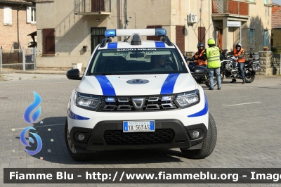 Dacia Duster Restyle
Polizia Municipale Unione dei Comuni
di Copparo, Tresignana, Riva del Po
Allestimento Focaccia
POLIZIA LOCALE YA 563 AS
Parole chiave: Dacia Duster_Restyle POLIZIALOCALEYA563AS