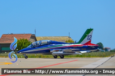 Aermacchi MB339PAN
Aeronautica Militare Italiana
 313° Gruppo Addestramento Acrobatico
 Stagione esibizioni 2017
 Pony 12
Parole chiave: Aermacchi MB339PAN Pony12