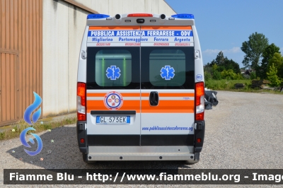  Fiat Ducato X290 restyle
Associazione Pubblica Assistenza Ferrarese - ODV
Distaccamento di Portomaggiore
Allestimento Vision
PM13
Parole chiave:  Fiat Ducato_X290_restyle Ambulanza