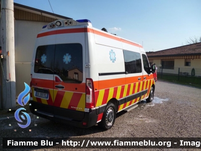 Renault Master IV serie
Nico Soccorso - Migliarino
Veicolo Nico 22
Postazione 118 Migliarino
Convenzionato con il 
118 Ferrara Soccorso
Allestimento MAF
Parole chiave: Renault Master_IVserie Ambulanza