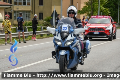 Yamaha FJR 1300 II serie
Polizia di Stato
Polizia Stradale
Allestimento Elevox
POLIZIA G3089
in scorta al Giro d'Italia 2021
Moto "22"
Parole chiave: Yamaha FJR_1300_IIserie POLIZIAG3089 Giro_D_Italia_2021