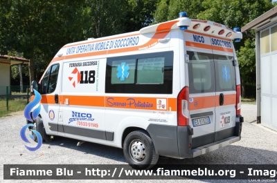 Fiat Ducato X290
Nico Soccorso - Migliarino
Veicolo Nico 23
Ambulanza Pediatrica
Postazione 118 Migliarino
Convenzionato con il 
118 Ferrara Soccorso
Allestimento Orion
Parole chiave: Fiat Ducato_X290 Ambulanza