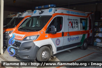 Fiat Ducato X290
Associazione Pubblica Assistenza Ferrarese - ODV
Postazione 118 Migliarino
Convenzionato con il
118 Ferrara Soccorso
Allestimento Orion
APAF 24
Parole chiave: Fiat Ducato_X290 Ambulanza