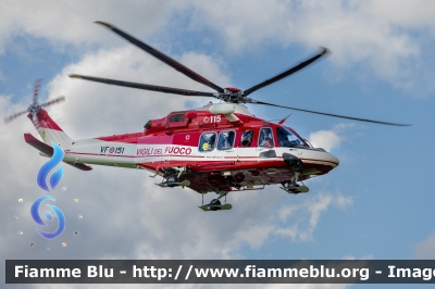 Agusta Westland AW139
Vigili del Fuoco
Servizio Aereo
Nucleo Elicotteri di Bologna
Drago VF 151
Parole chiave: Agusta-Westland AW139 VF151