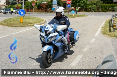 Yamaha FJR 1300 II serie
Polizia di Stato
Polizia Stradale
Allestimento Elevox
in scorta al Giro d'Italia 2024
Moto 45
Parole chiave: Yamaha FJR_1300_IIserie Giro_D_Italia_2024