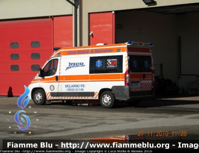 Fiat Ducato X250
Nico Soccorso - Migliarino 
Postazione di Migliarino
 Veicolo Nico 20 Convenzionato con il 118 Ferrara Soccorso
Parole chiave: Fiat Ducato_X250 Ambulanza 118_Ferrara