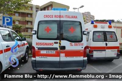 Opel Movano I serie
Croce Rossa Italiana
Comitato Locale di Rosignano
Allestita Alea
CRI A 616 C
Parole chiave: Opel Movano_Iserie Ambulanza CRIA616A