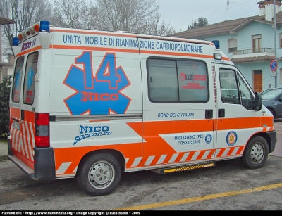 Fiat Ducato II serie
Nico Soccorso
Allestita CEVI Carrozzeria Europea
Parole chiave: Fiat Ducato_IIserie 118_Ferrara Ambulanza Nico_Soccorso