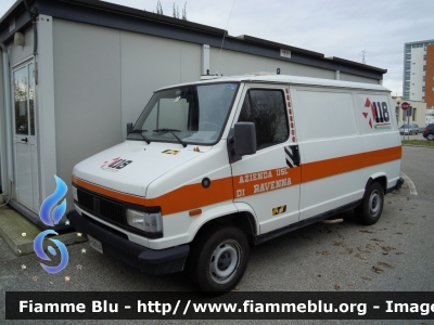 Fiat Ducato I serie
118 Provincia di Ravenna
 Azienda USL di Ravenna
 Furgone di Servizio "S 28
 *si ringrazia tutto il personale per la collaborazione* 
Parole chiave: Fiat Ducato_Iserie Santa_Barbara_2012